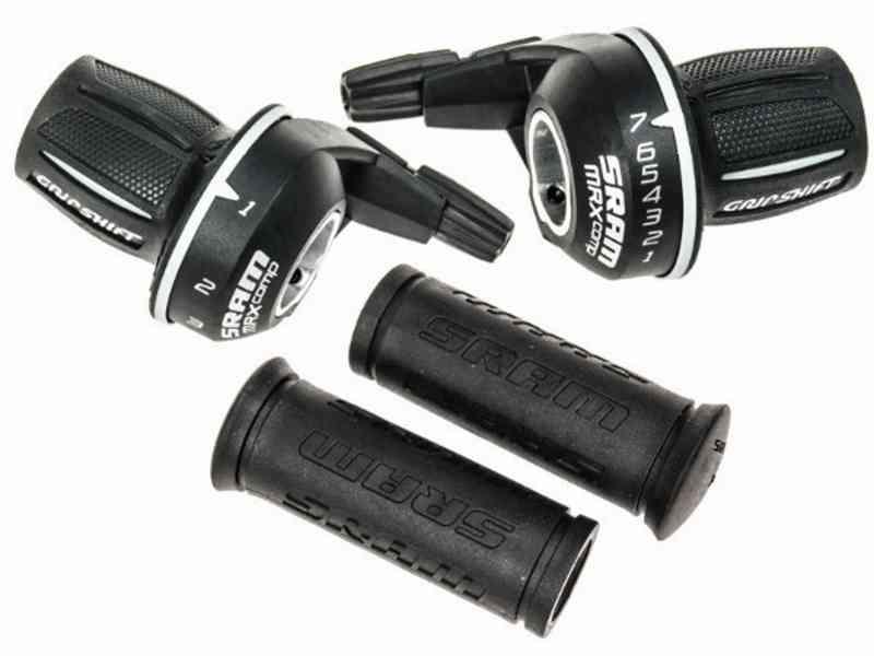 Sram MRX - Twist gearskifter sæt - 3 x 7 gear - Sort