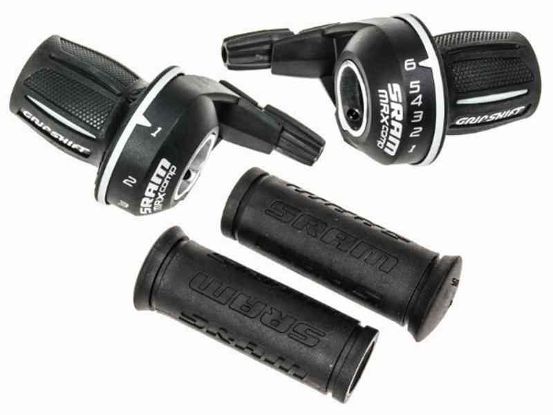 Sram MRX - Twist gearskifter sæt - 3 x 6 gear - Sort