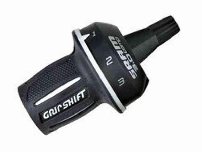 Sram 3.0 - Twist gearskifter til 8 gear - Sort