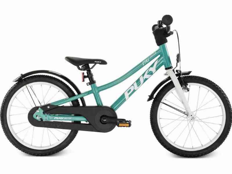 Puky Børnecykel 18" i Aluminium - Turkis