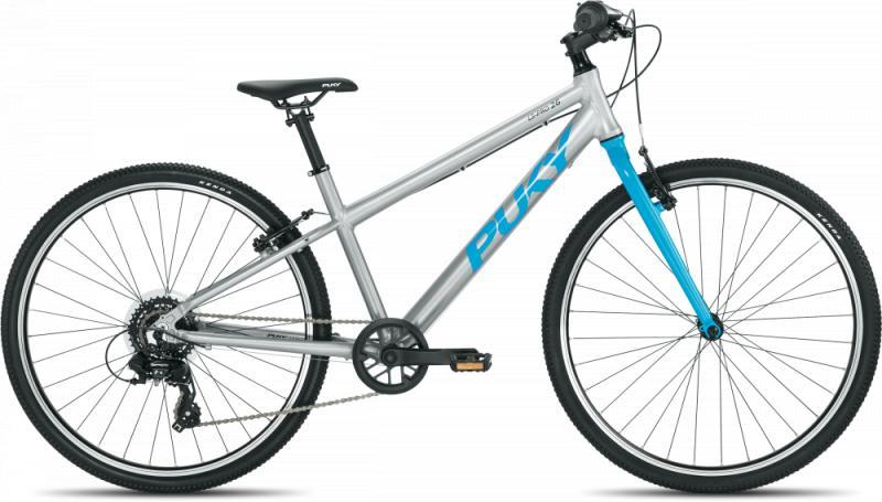 PUKY LS-PRO 26-8 Alu 26" – Sølv og Blå Cykel