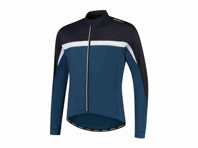 Rogelli Course - Cykeltrøje - Lange ærmer - Blå 2XL