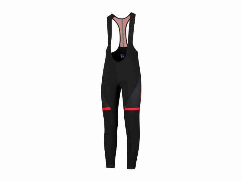 Rogelli Fuse - Vinterbukser med pude - Sort/Rød - XL
