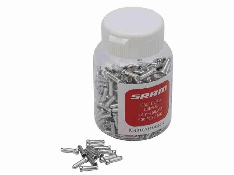 Sram endestop til bremsewire - 1,8 mm - 500 stk.