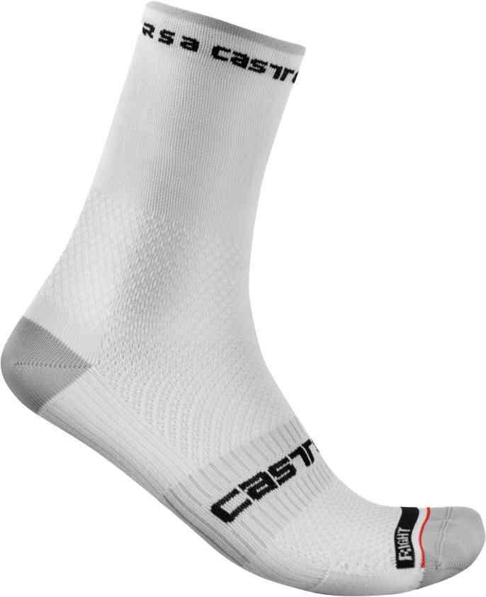 Castelli ROSSO CORSA PRO 15 Sokker - Hvid