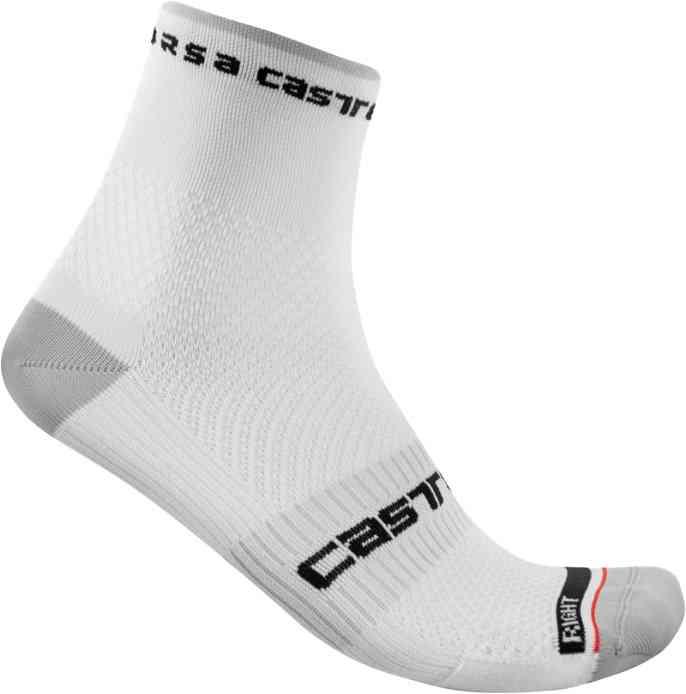 Castelli ROSSO CORSA PRO 9 Strømper - Hvid