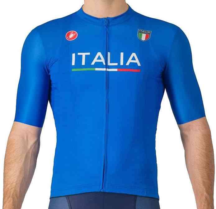 Castelli ITALIA PARIS Konkurrence Trøje - Olympisk Blå