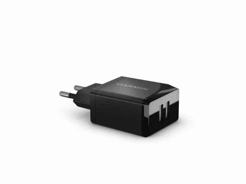 Garmin - USB-Strømadapter - Med 2 USB Porte 5 V - Sort