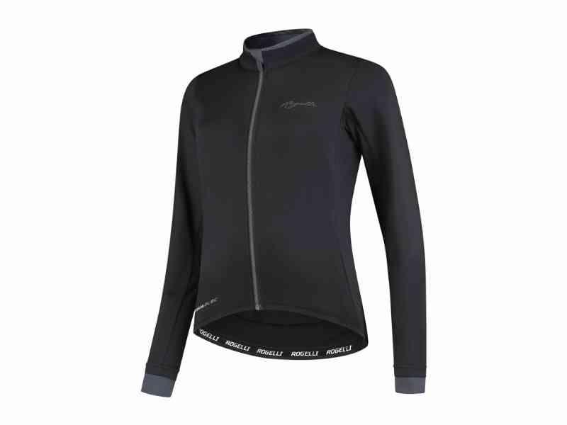 Rogelli Essential Cykeltrøje Dame - Lange ærmer - Sort