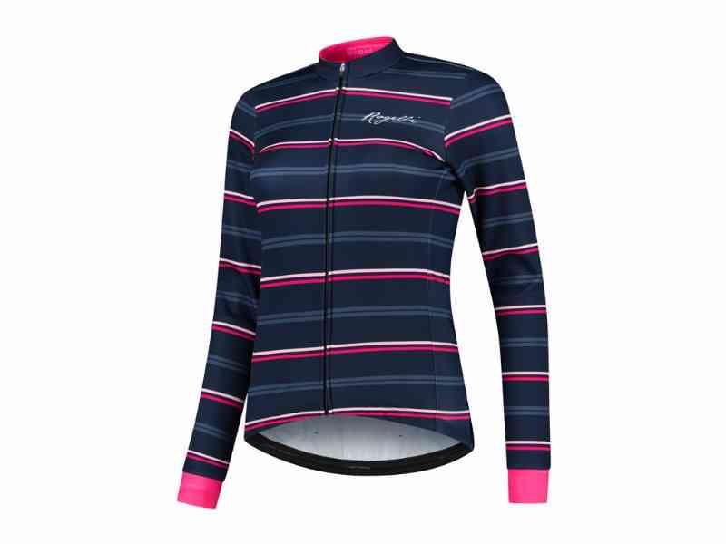Rogelli Stripe Vinterjakke til Dame - Blå/Pink XS
