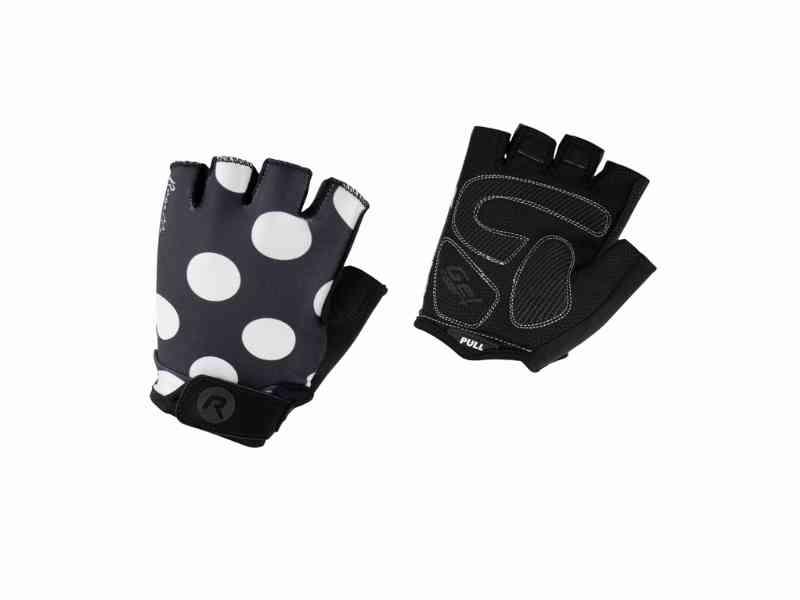 Rogelli Sprinkle - Dame Cykelhandsker - Sort/Hvid - M
