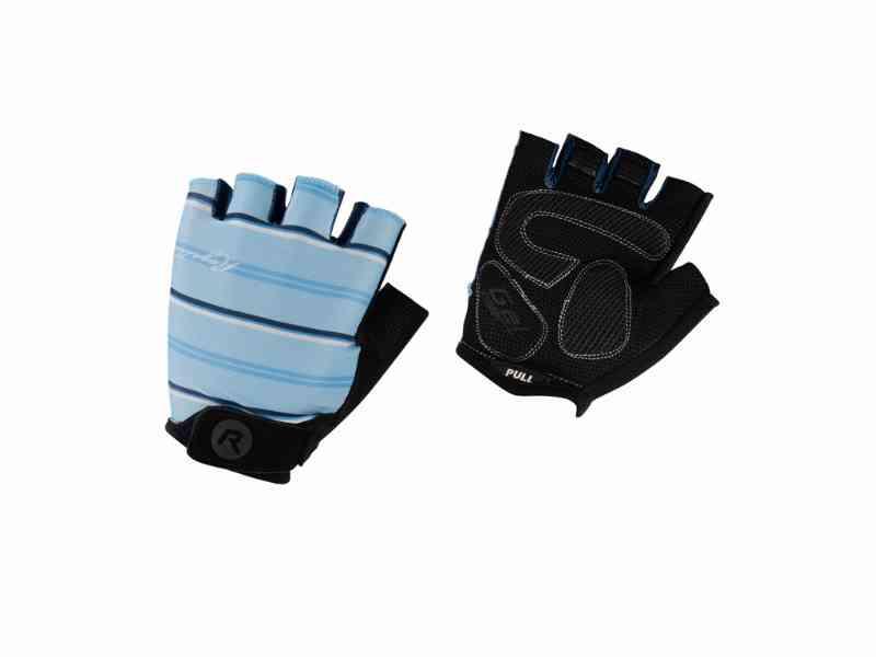 Rogelli Stripe - Cykelhandske - Dame- Gel pude - Blå - Str. L