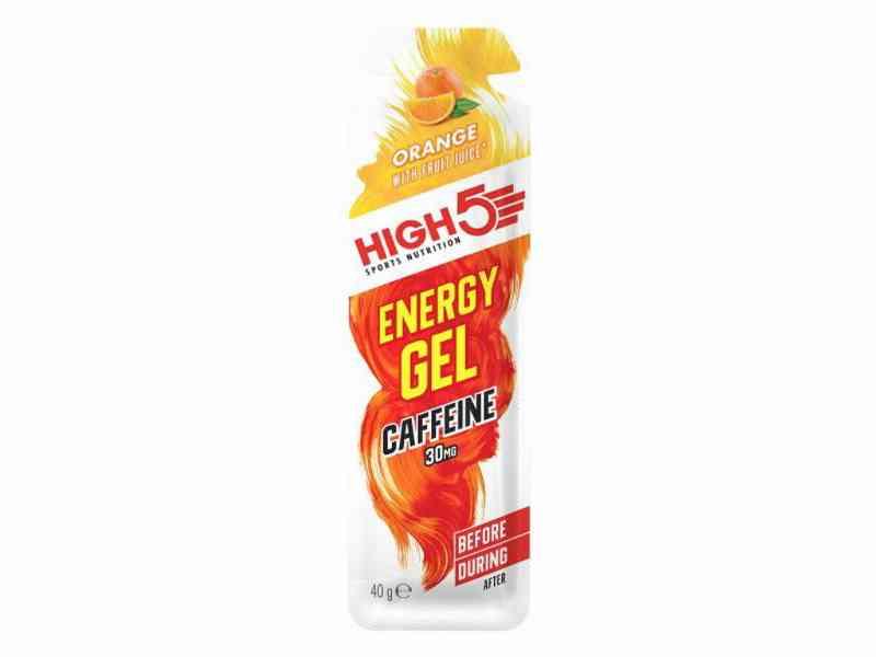 High5 EnergiGel+ - Appelsin 40g - 30mg Koffein
