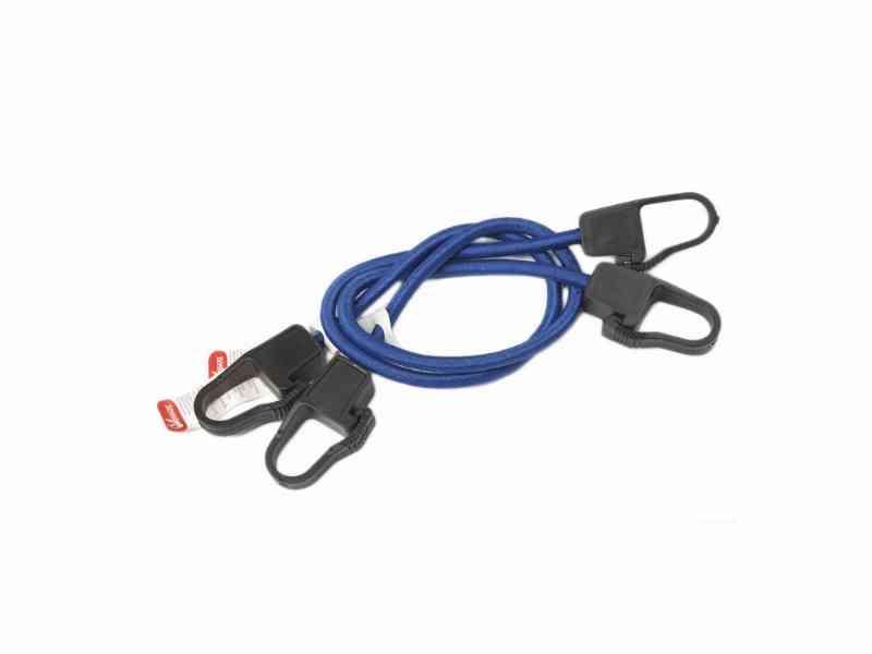 Jumbo bagagestropper med nylonkroge - 60cm - 2 stk - Blå
