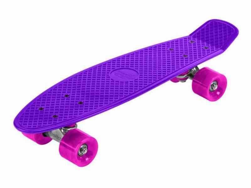 Strand-Skateboard 22" - Lilla og pink