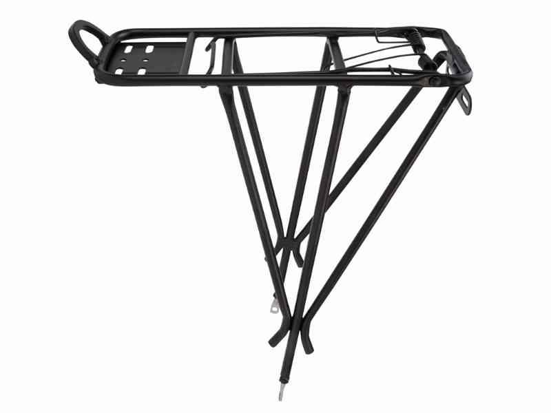 Aluminium Bagagebærer 26-28" med Stålklap Sort