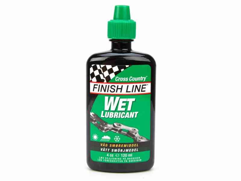 Olie Finish Line Cross Country Wet 120ml grøn flaske