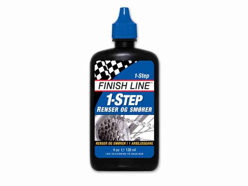 Olie Finish Line 1 Step 120ml blå flaske