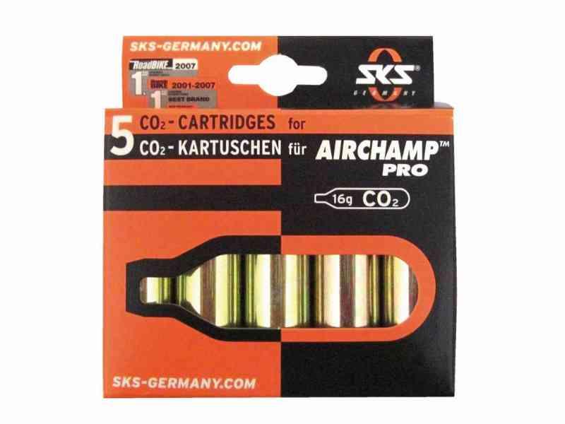 CO2 Patroner Air Champ uden gevind, 5 stk.