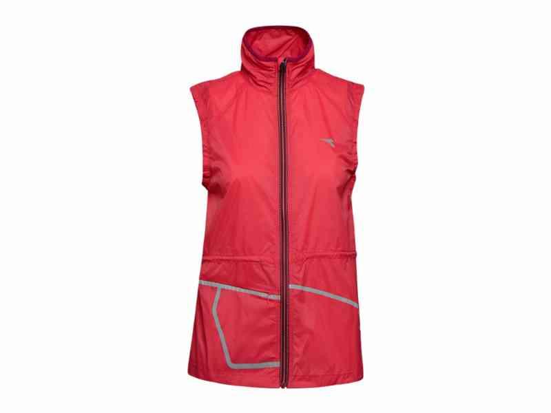 Diadora Løbevest til Dame - Rød - Str. M