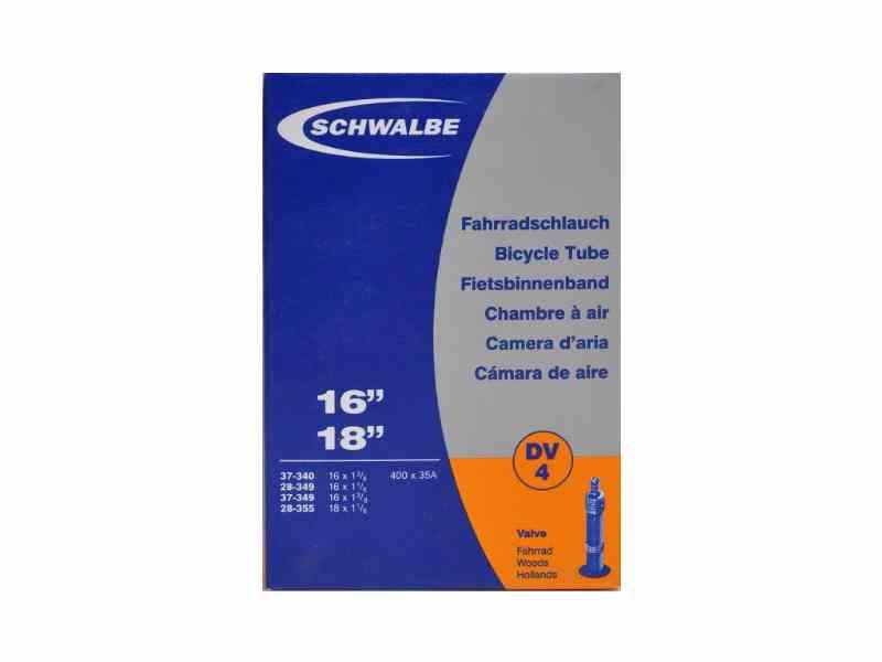 Schwalbe 16" og 18" slange med DV4 ventil