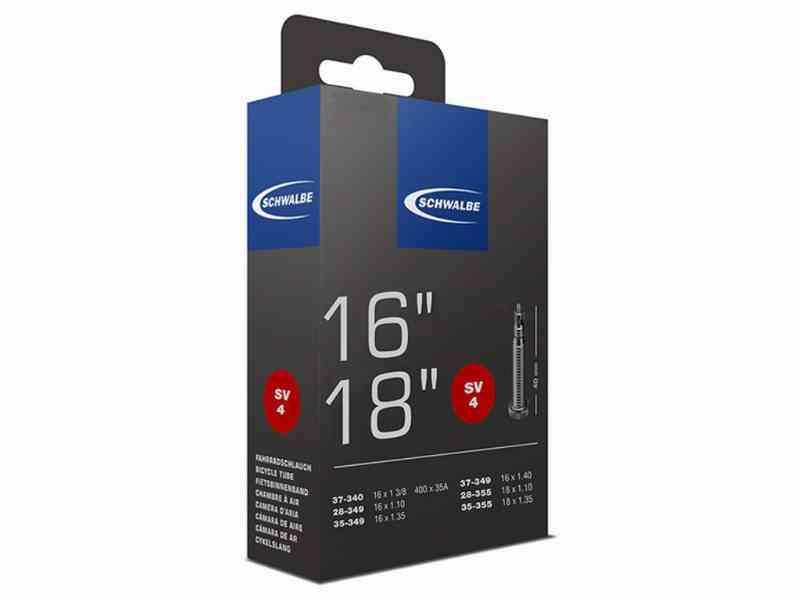 Schwalbe 16-18" slange med 40mm racerventil