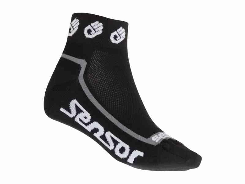 Sensor Race Lite - Cykelstrømper - Sort/Hvid - Str. 39-42
