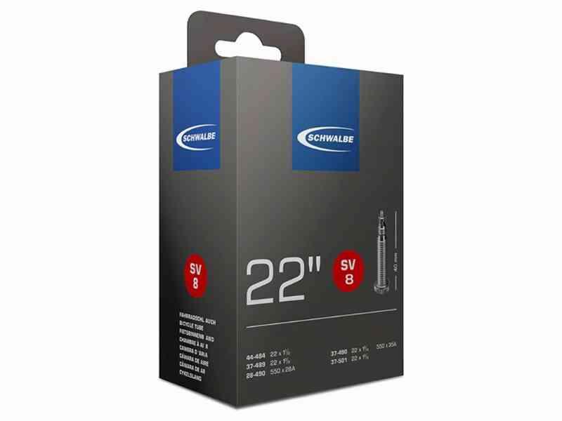 Schwalbe 22 x 1.3/8 slange med 40mm racerventil