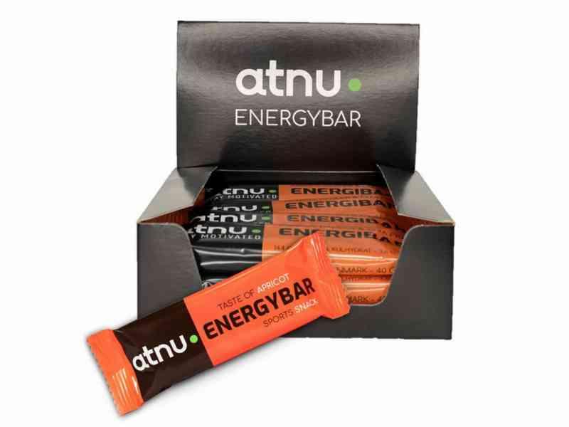 Atnu Energibar - Abrikos - 40 g - 12 stk. i kassen