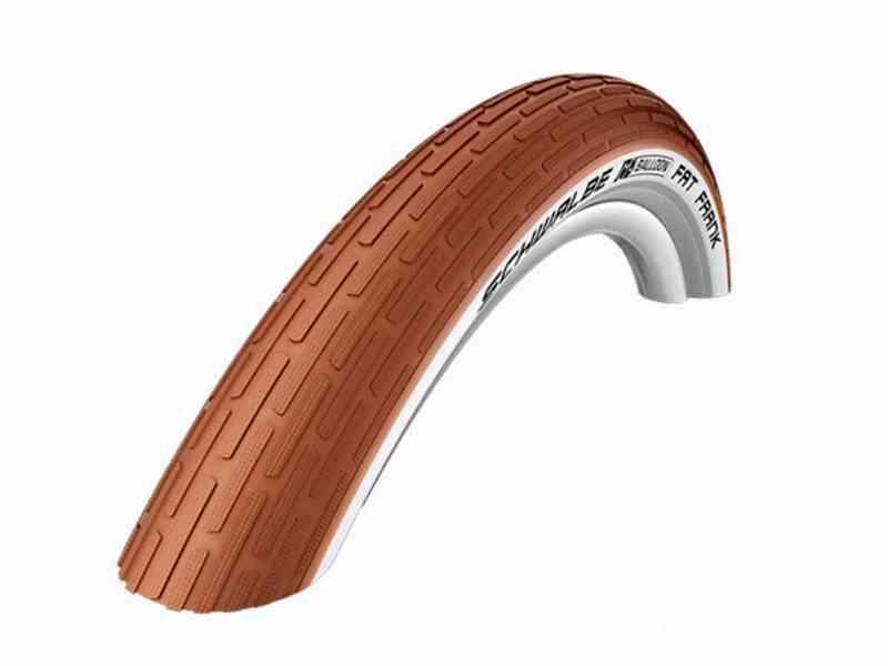 Schwalbe Fat Frank Tråddæk 28" Brun/Hvid Refleks