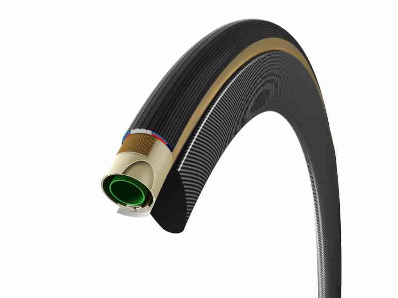 Vittoria Corsa G+ 28x25c Slangeløs Dæk - Natur/sort