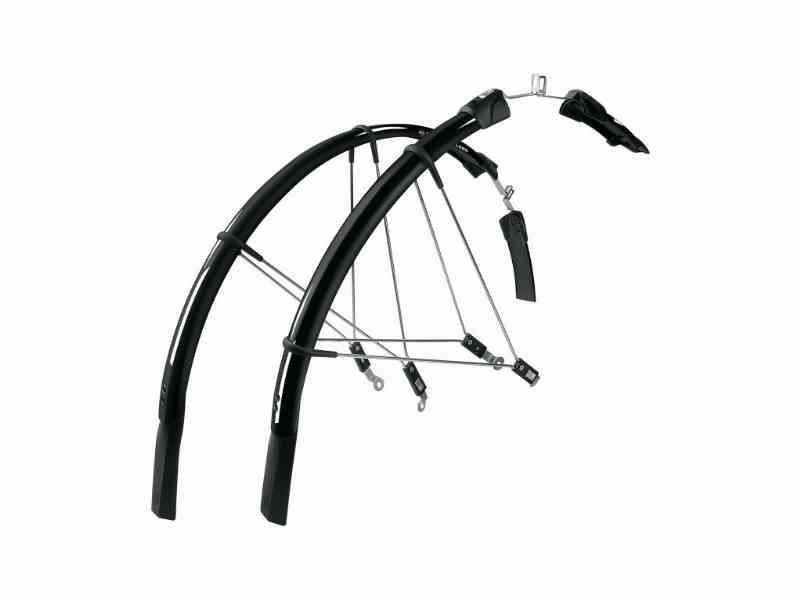 SKS Raceblade Long Skærmsæt - Sort med stivere