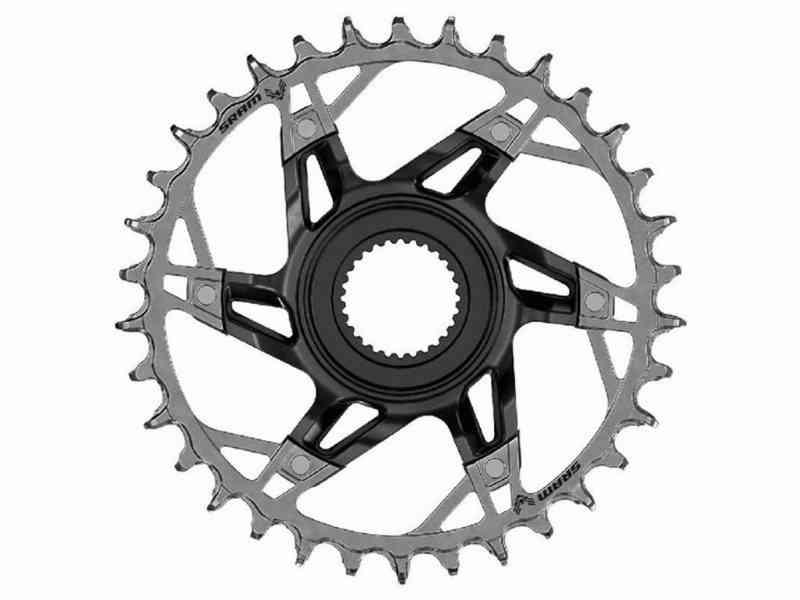 Sram XX T-Type Eagle klinge - Bosch Gen. 4 - 12 Speed - Sort/Sølv