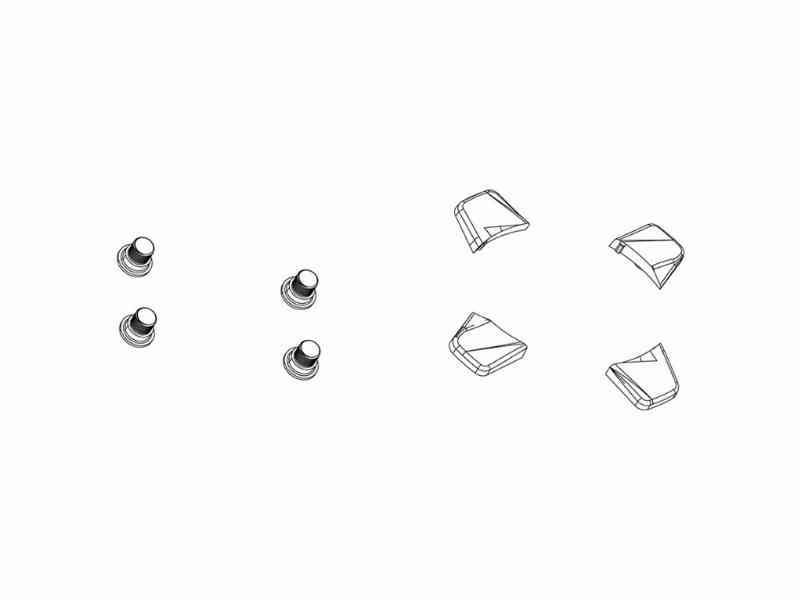 Sram Rival AXS Klingebolte M8 - 4 stk. eTap