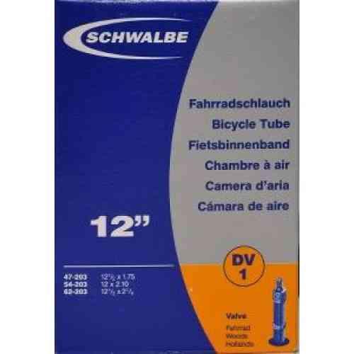 Schwalbe 12" cykelslange med almindelig ventil