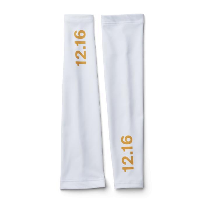 Twelve Sixteen Armvarmer Roubaix Hvid/Guld - M