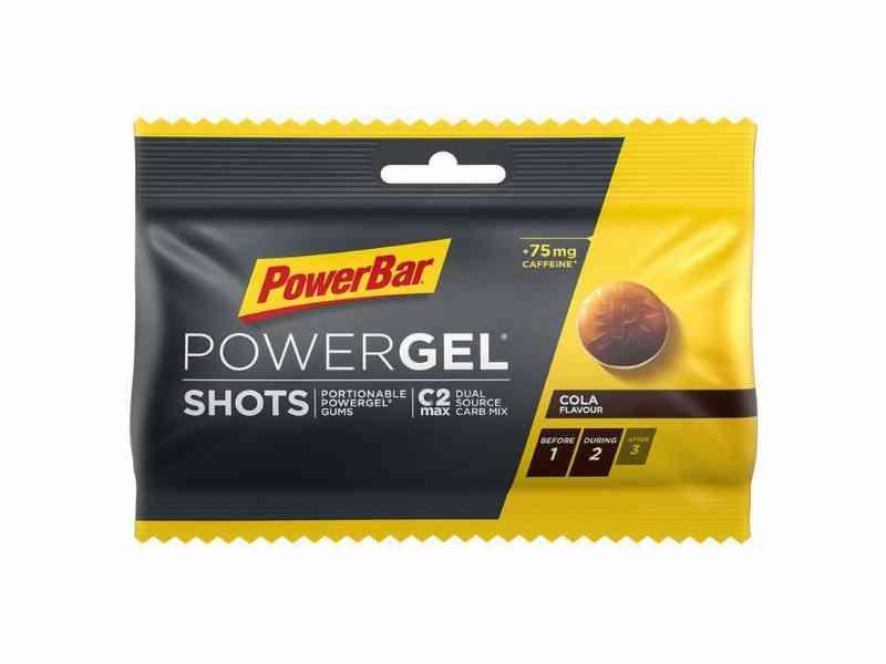 Powerbar PowerGel shots med koffein - Cola vingummi