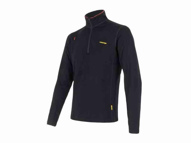 Sensor Merino Fleece Trøje - Herre - Sort - XXL