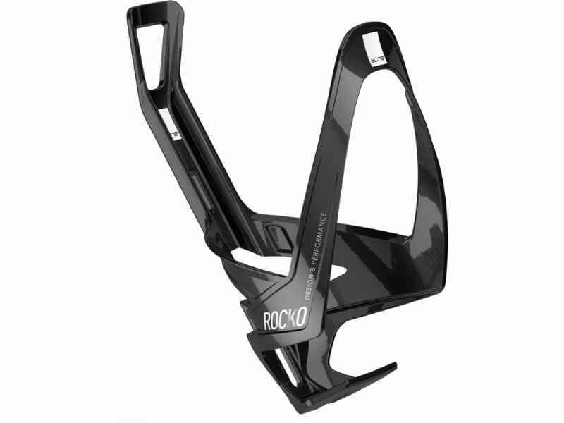Elite Rocko Carbon - Flaskeholder med sølv design