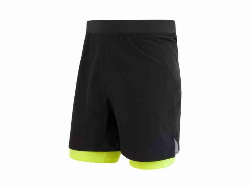 Sensor Trail - Løbeshorts med indershorts, XXL - Sort
