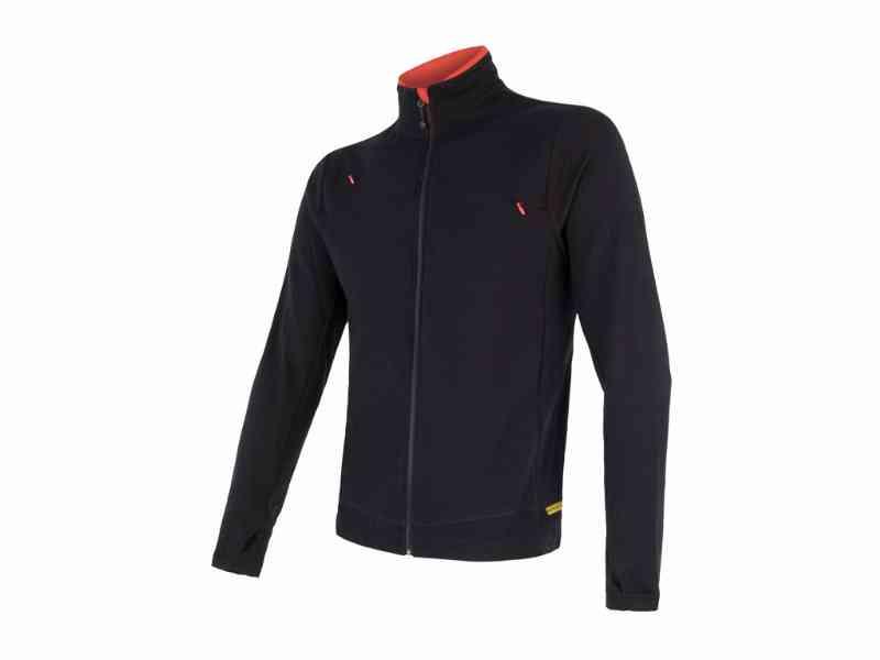Sensor Merino Uldfleecejakke - Herre - Sort XL