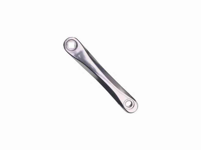 Venstre pedalarm i sølv aluminium 170 mm