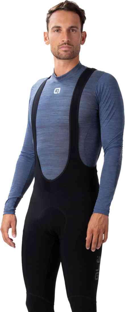 Alé Vinter Bibtights Solid Nordik med Pude - Sort
