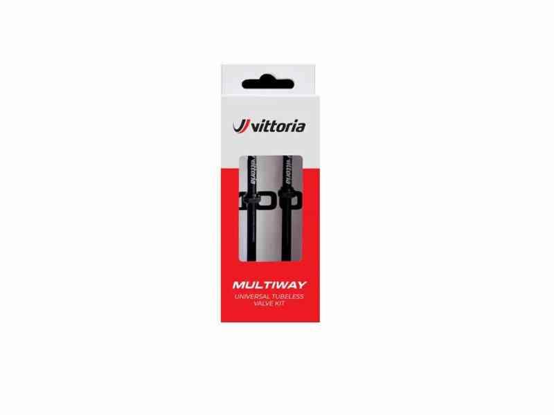 Vittoria - Tubeless ventiler - 80 mm - 2 stk - Sort