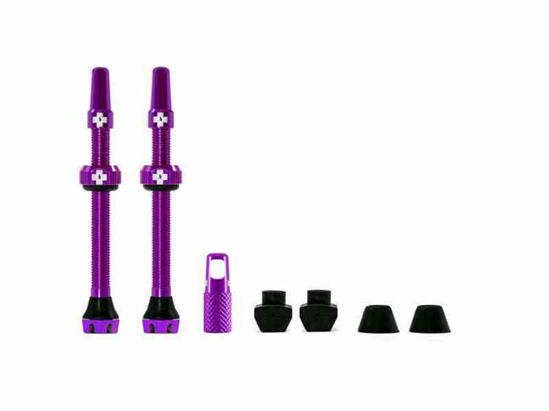 Muc-Off Tubeless Ventiler - 60mm - Lilla - 2 stk.