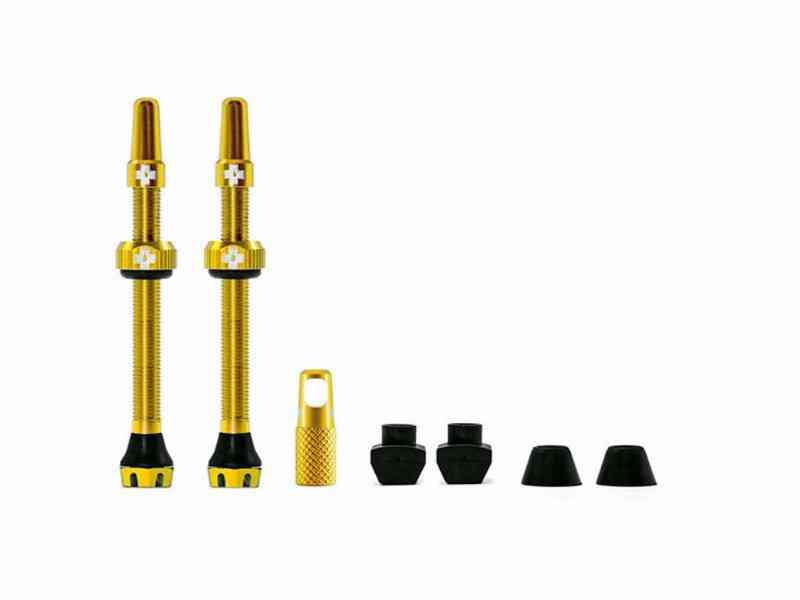 Muc-Off Tubeless Ventiler 60mm - Guld - 2 stk.