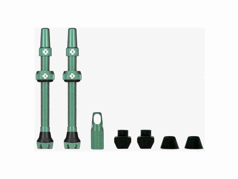 Muc-Off Tubeless Ventiler - 44mm - Turkis - 2 stk.