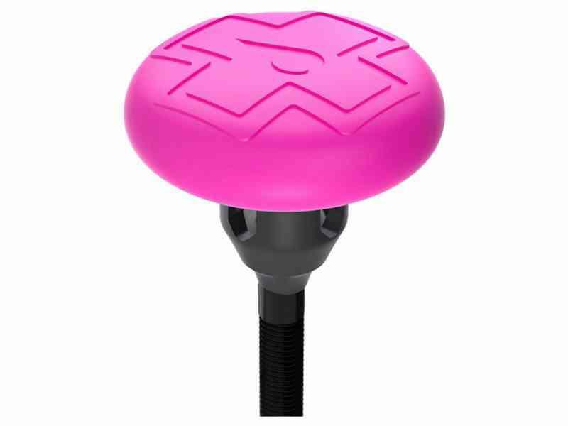Muc-Off Tubeless Airtag Holder - Sort/Pink