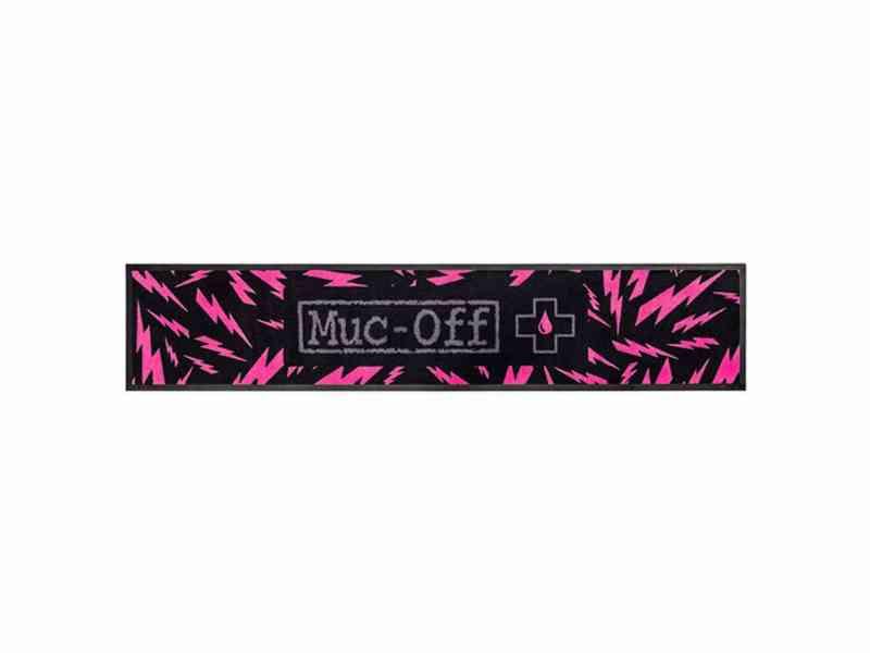 Muc-Off Absorberende Cykelmåtte - Sort/Pink