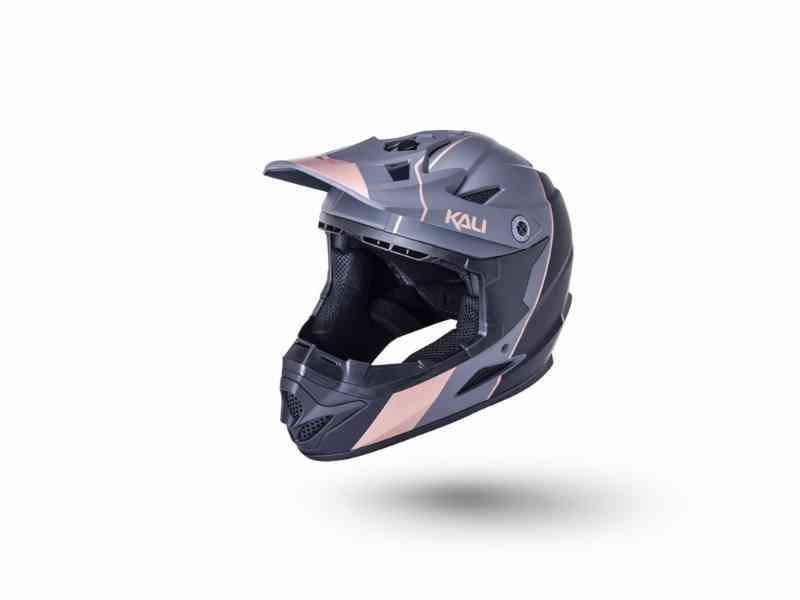 Kali Zoka - Full-Face Hjelm - Mat Sort/Grå - Str. 52-53 cm